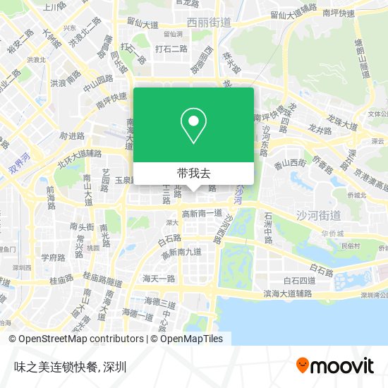 味之美连锁快餐地图