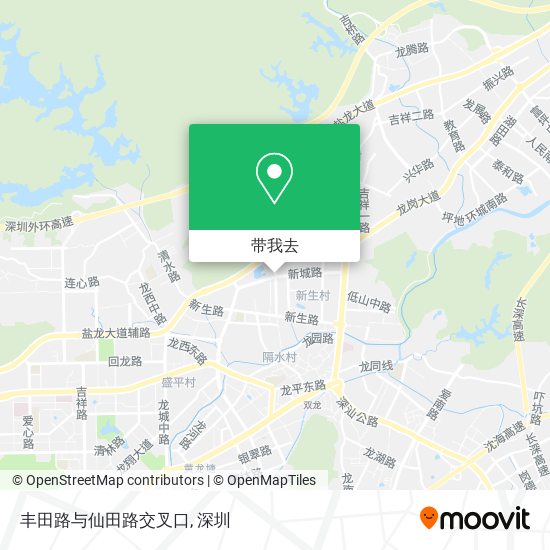 丰田路与仙田路交叉口地图