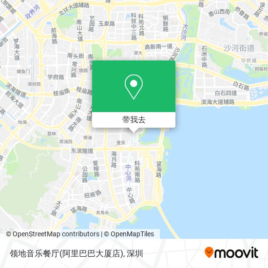 领地音乐餐厅(阿里巴巴大厦店)地图