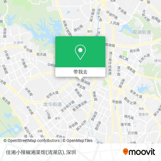 佳湘小辣椒湘菜馆(清湖店)地图