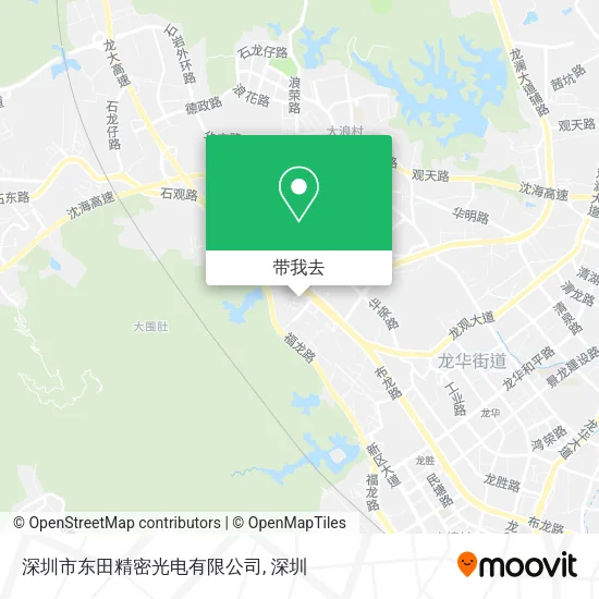 深圳市东田精密光电有限公司地图