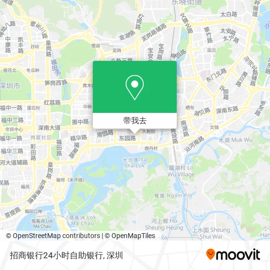 招商银行24小时自助银行地图