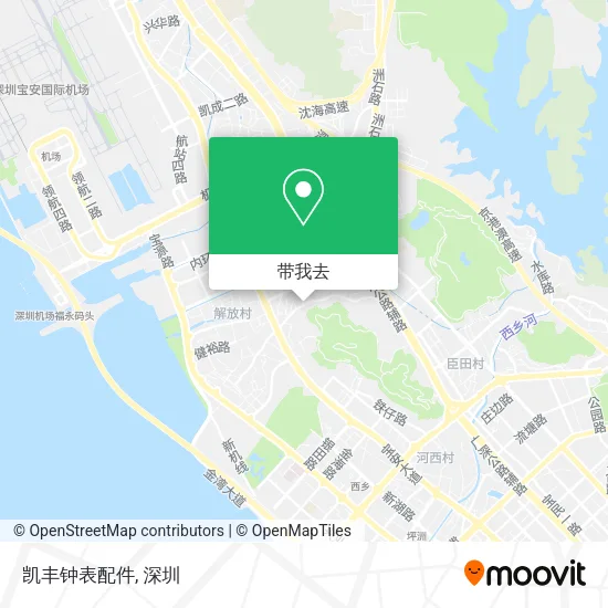 凯丰钟表配件地图