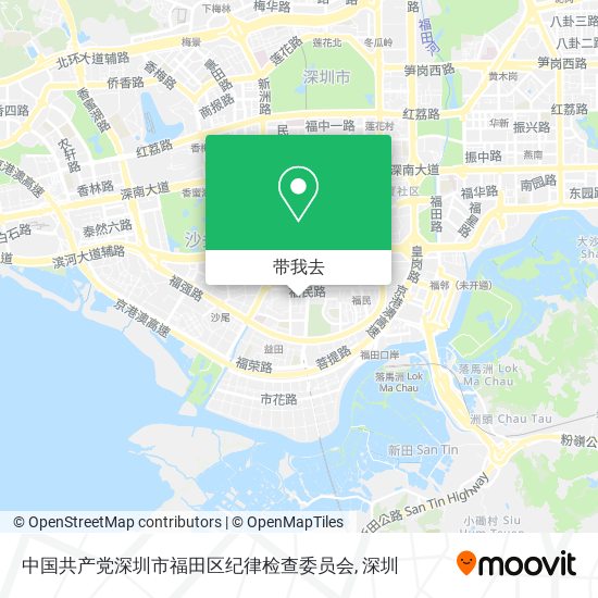 中国共产党深圳市福田区纪律检查委员会地图