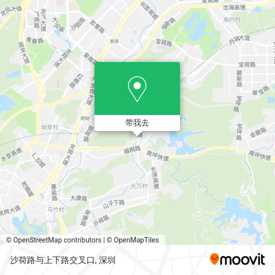 沙荷路与上下路交叉口地图