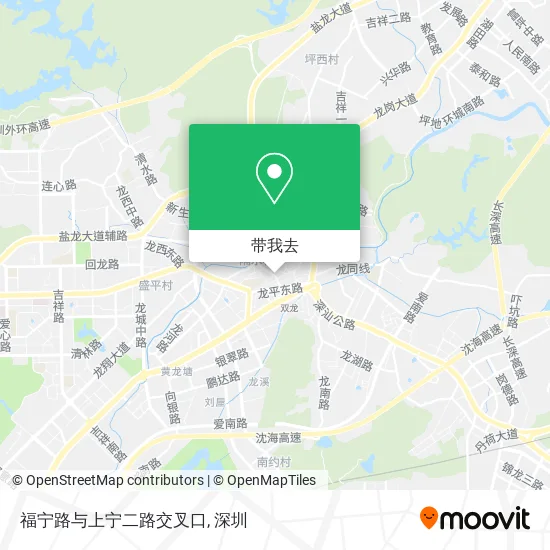 福宁路与上宁二路交叉口地图