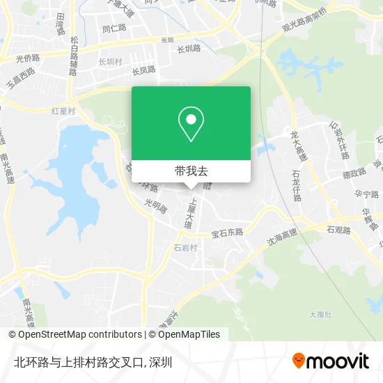 北环路与上排村路交叉口地图