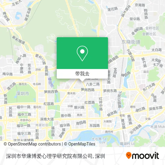 深圳市华康博爱心理学研究院有限公司地图