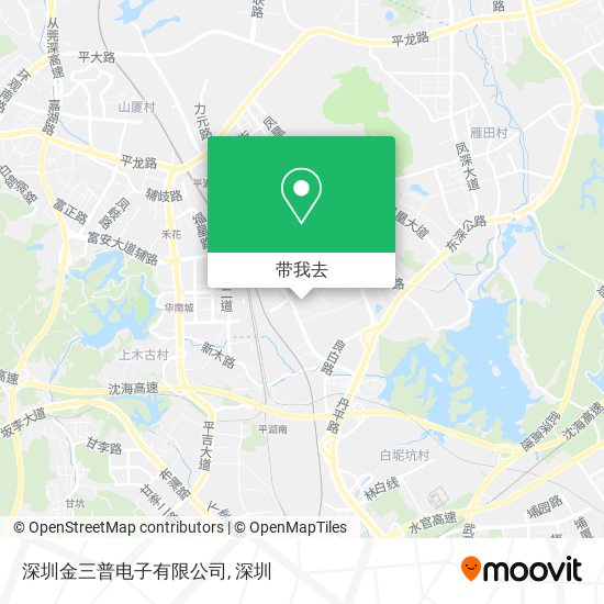 深圳金三普电子有限公司地图