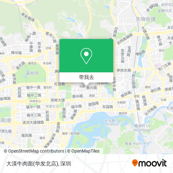大漠牛肉面(华发北店)地图