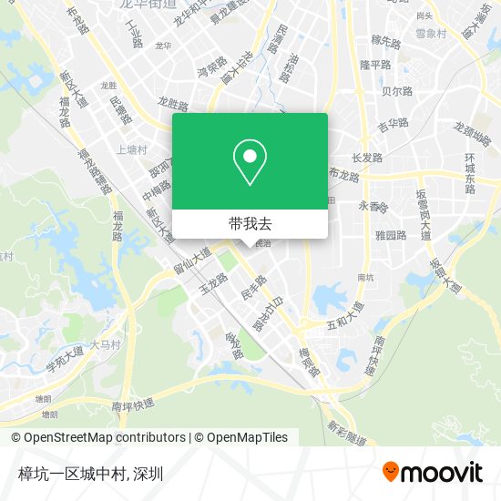 樟坑一区城中村地图