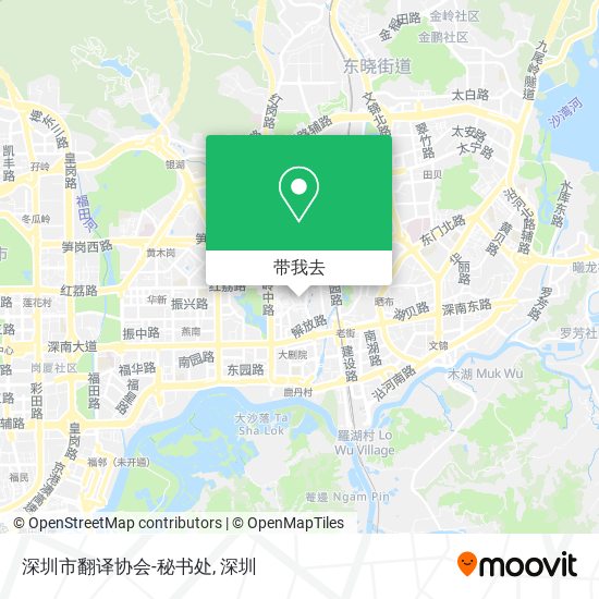 深圳市翻译协会-秘书处地图