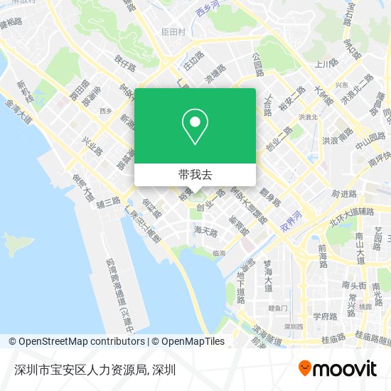 深圳市宝安区人力资源局地图