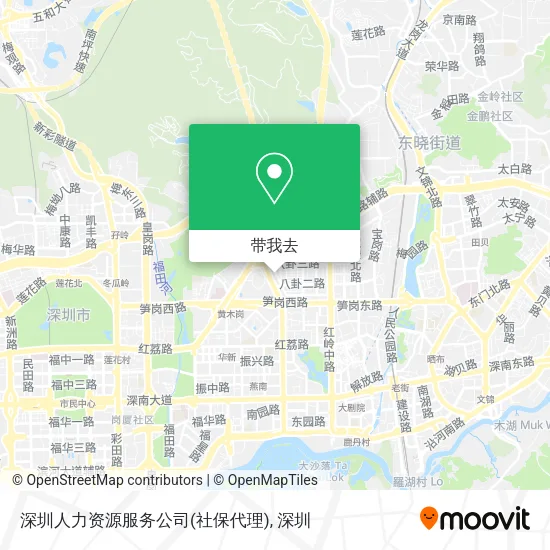深圳人力资源服务公司(社保代理)地图