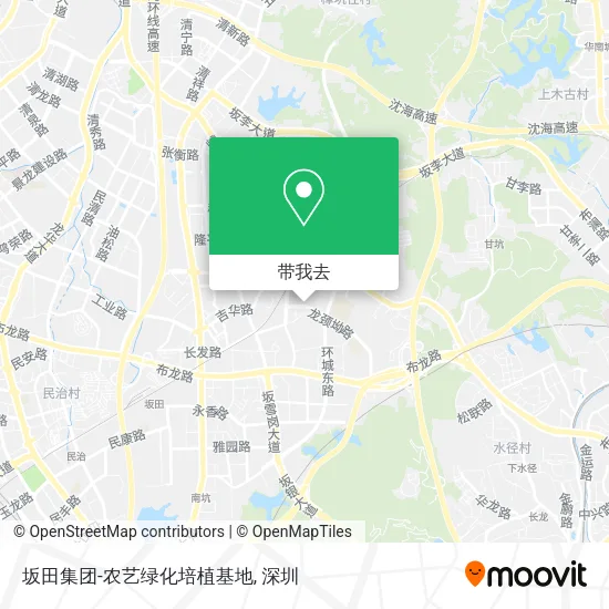 坂田集团-农艺绿化培植基地地图
