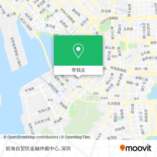 前海自贸区金融仲裁中心地图