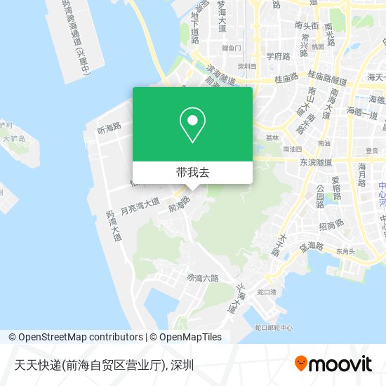 天天快递(前海自贸区营业厅)地图