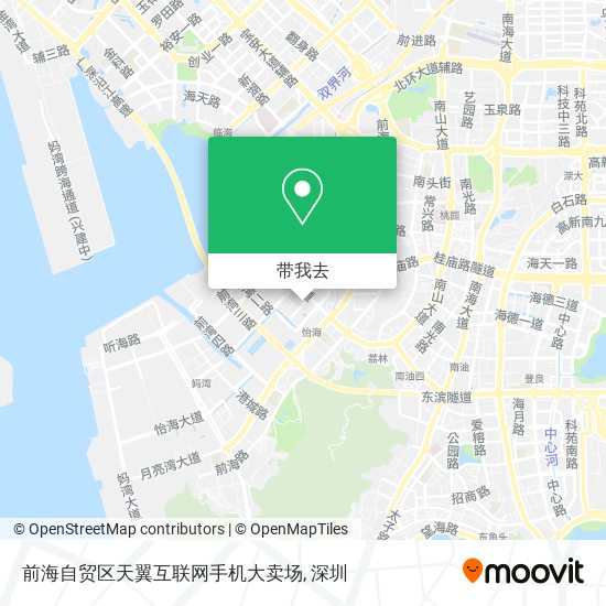 前海自贸区天翼互联网手机大卖场地图