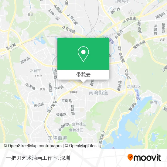 一把刀艺术油画工作室地图