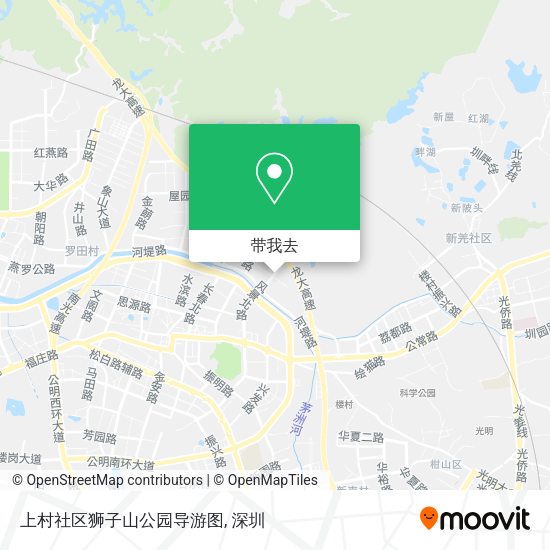 上村社区狮子山公园导游图地图