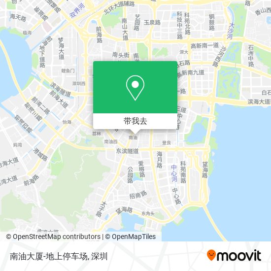 南油大厦-地上停车场地图