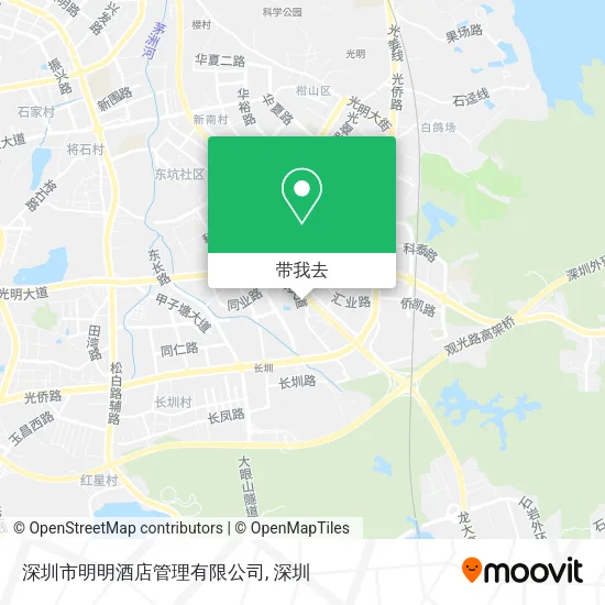 深圳市明明酒店管理有限公司地图