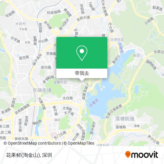 花果鲜(淘金山)地图