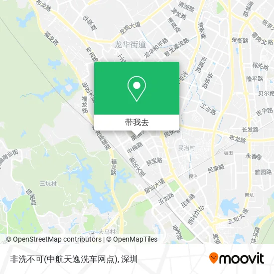 非洗不可(中航天逸洗车网点)地图