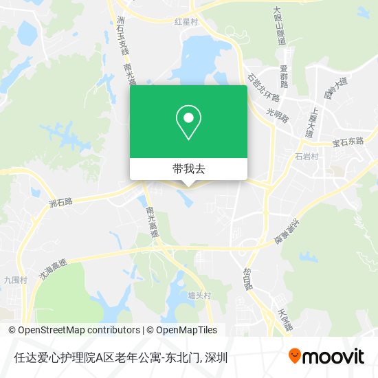 任达爱心护理院A区老年公寓-东北门地图