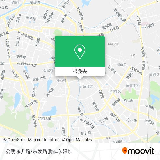 公明东升路/东发路(路口)地图