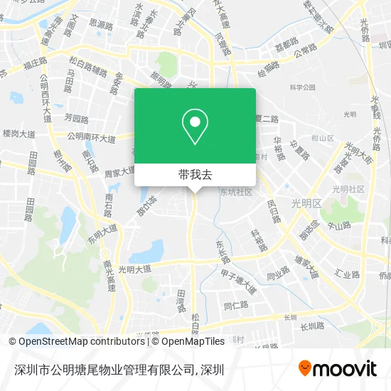 深圳市公明塘尾物业管理有限公司地图