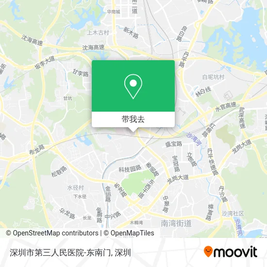 深圳市第三人民医院-东南门地图