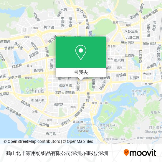 鹤山北丰家用纺织品有限公司深圳办事处地图