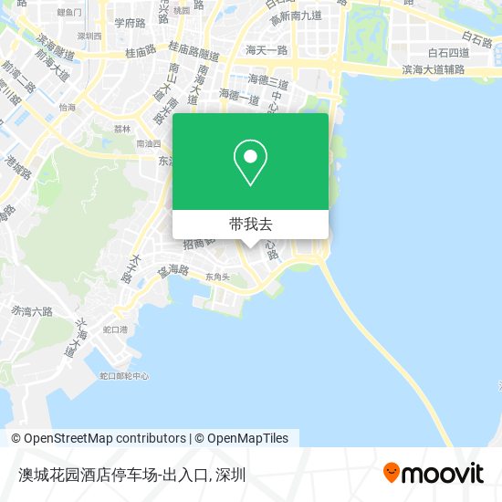 澳城花园酒店停车场-出入口地图