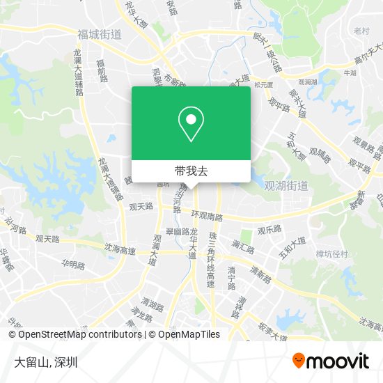 大留山地图