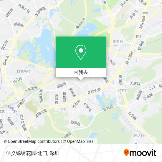 信义锦绣花园-北门地图