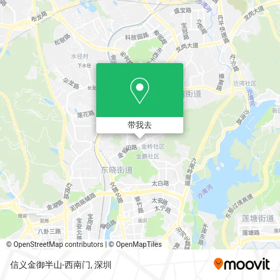 信义金御半山-西南门地图