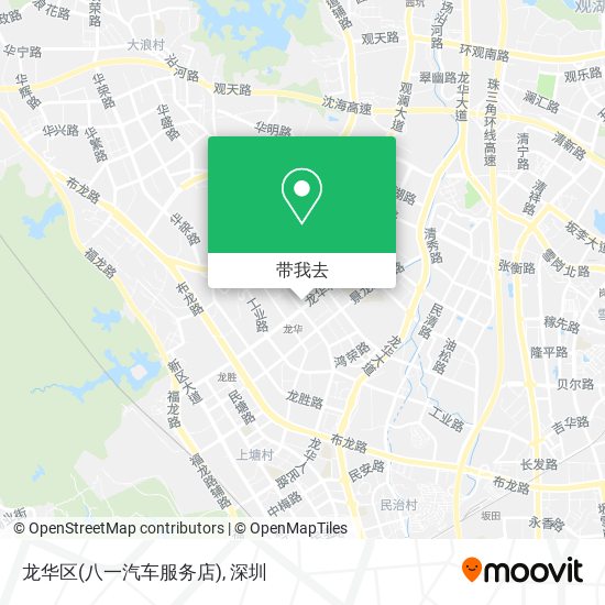 龙华区(八一汽车服务店)地图