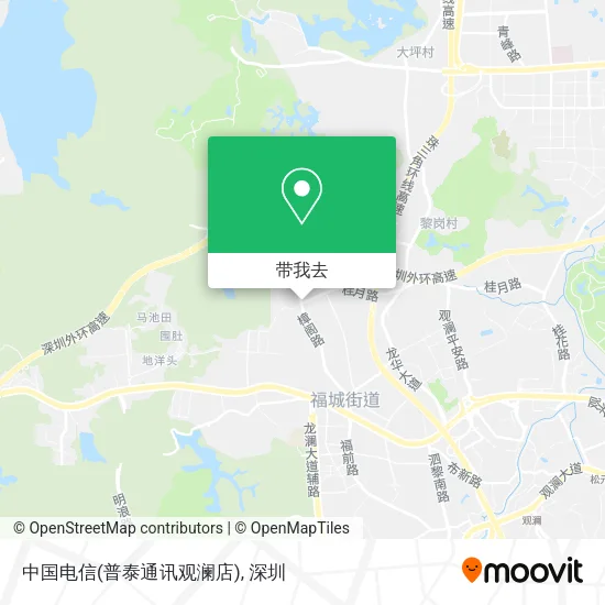 中国电信(普泰通讯观澜店)地图