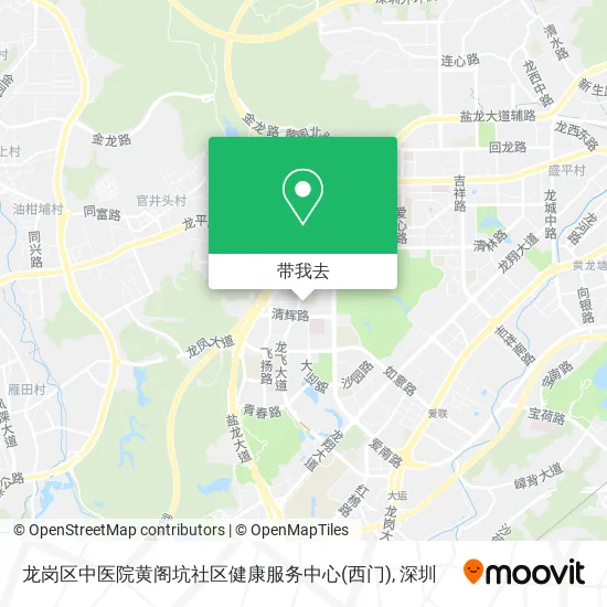 龙岗区中医院黄阁坑社区健康服务中心(西门)地图