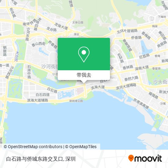 白石路与侨城东路交叉口地图