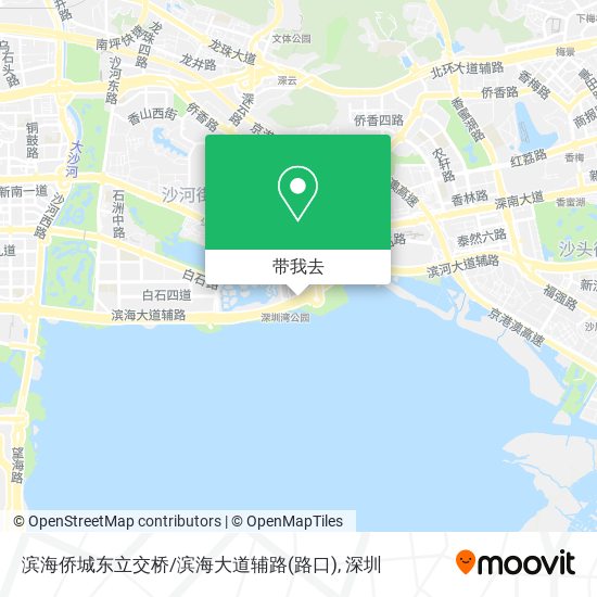 滨海侨城东立交桥/滨海大道辅路(路口)地图