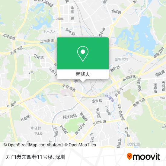 对门岗东四巷11号楼地图