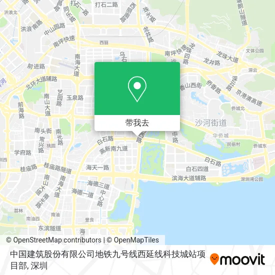 中国建筑股份有限公司地铁九号线西延线科技城站项目部地图