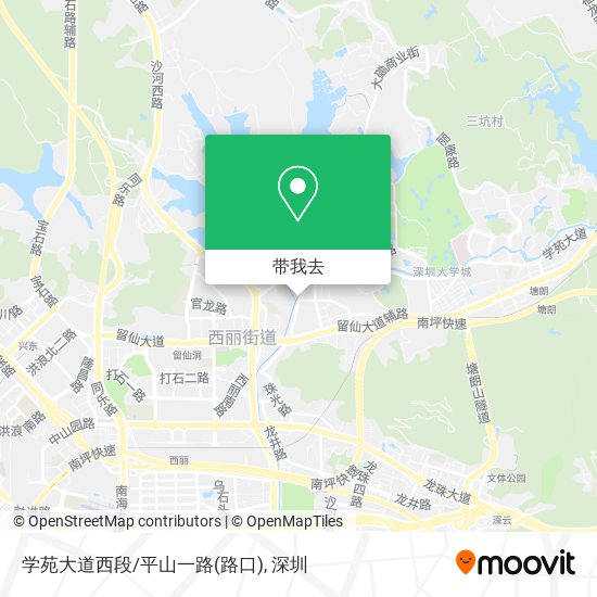 学苑大道西段/平山一路(路口)地图