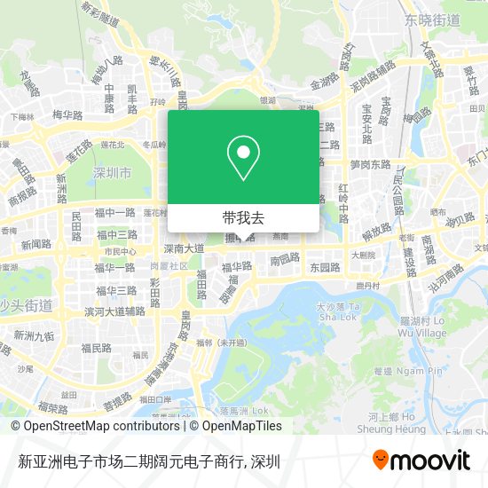 新亚洲电子市场二期阔元电子商行地图