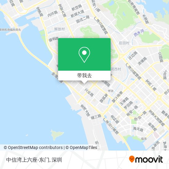 中信湾上六座-东门地图