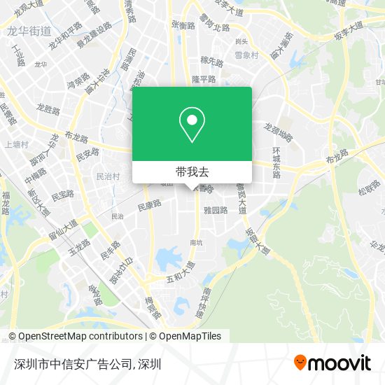 深圳市中信安广告公司地图