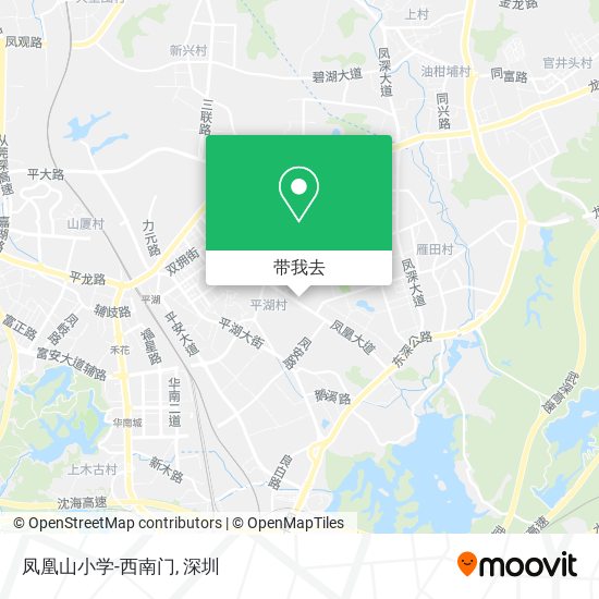 凤凰山小学-西南门地图