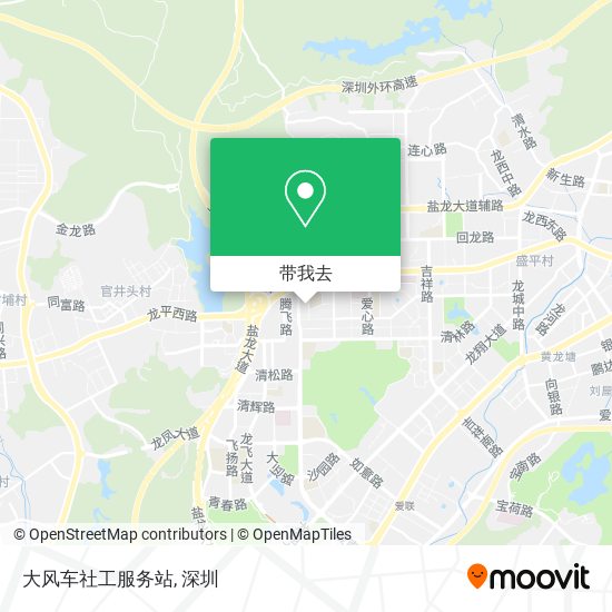 大风车社工服务站地图